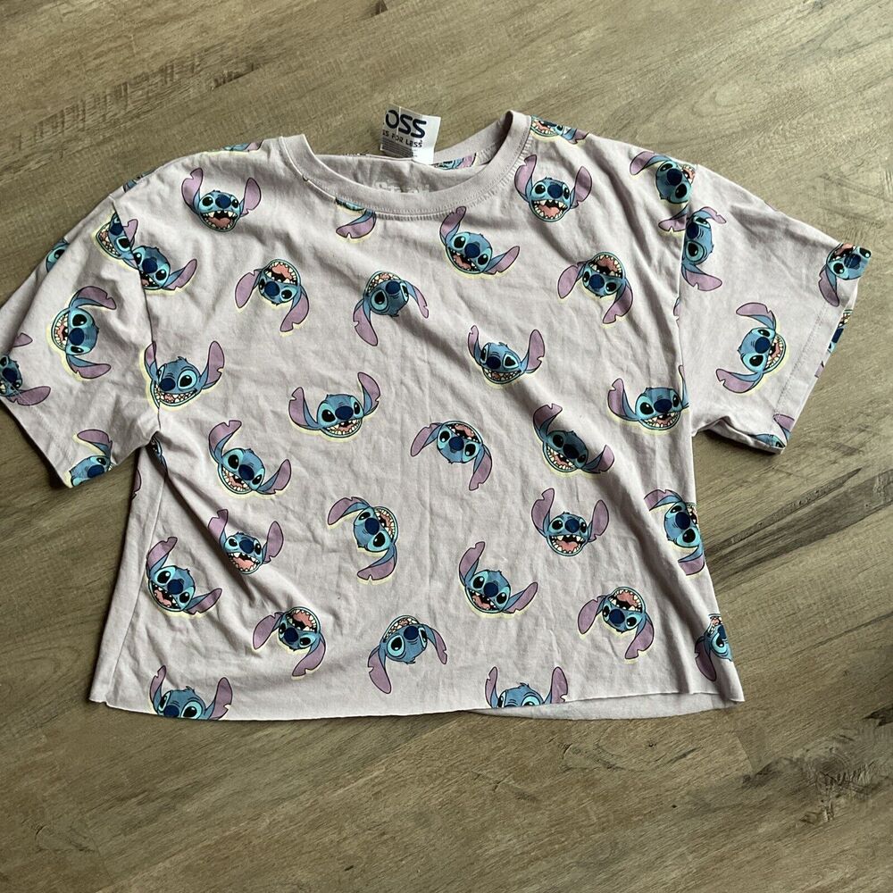 Disney Stitch Purple Crop Top XL
